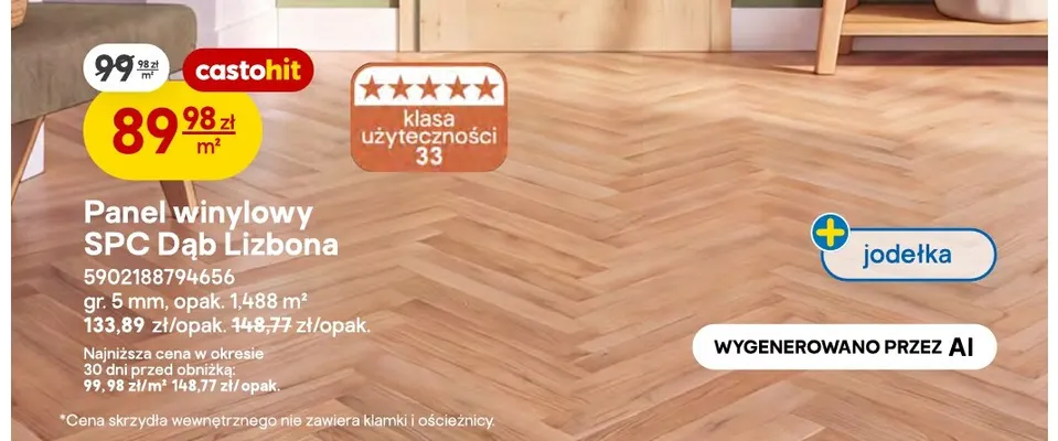 Panel winylowy Spc Dąb Lizbona promocja w Castorama