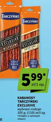 Kabanosy Tarczyński Exclusive wieprzowe promocja w Groszek