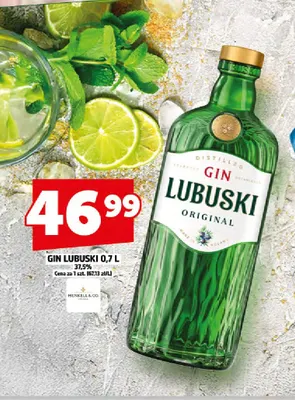 Gin Lubuski 37,5% promocja w TOPAZ
