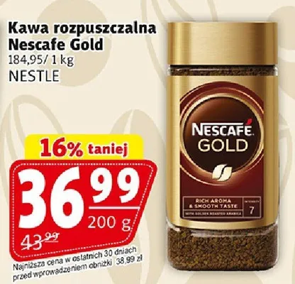 Kawa rozpuszczalna Nescafe Gold promocja w Prim Market
