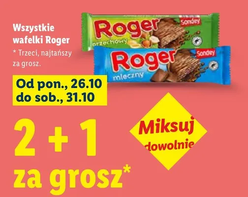 Wafelki Roger promocja w Lidl