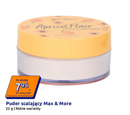 Puder scalający Max & More Apricot Flair 22 g promocja w Action