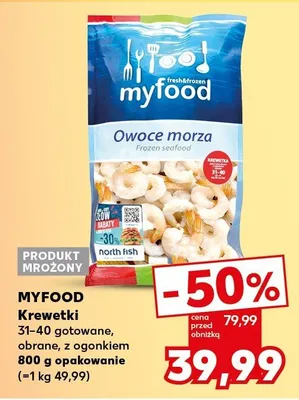 Krewetki obrane, z ogonkiem promocja w Kaufland