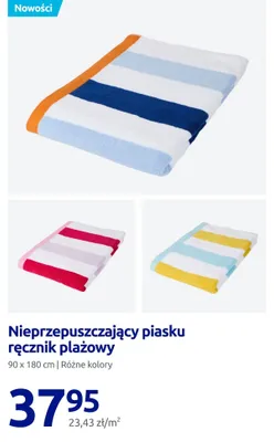 Nieprzepuszczający piasku ręcznik plażowy 90x180 cm promocja w Action