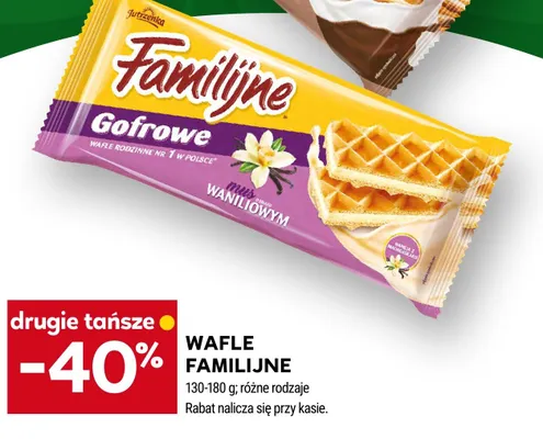 Wafle Familijne Klasyczne o smaku kakaowo-śmietankowym promocja w Stokrotka