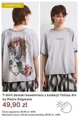 T-shirt damski bawełniany z kolekcji Tattoo Art by Pietro Stigmata promocja w Medicine