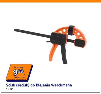 Ścisk (zacisk) do klejenia Werckmann 15 cm promocja w Action