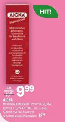 Pasta AJONA Medyczny koncentrat pasty do zębów, 25 ml promocja w Drogerie Natura
