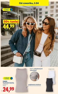 Top damski z bawełną promocja w Lidl