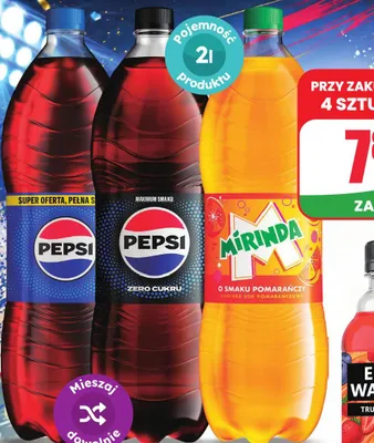Napój gazowany Mirinda O smaku pomarańczy promocja w Dino