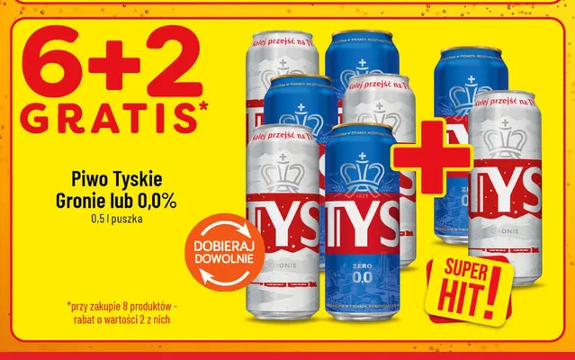 Piwo bezalkoholowe Tyskie Zero promocja w POLOmarket