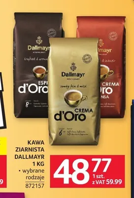 Kawa ziarnista Dallmayr Crema d'Oro Selektion promocja w Selgros