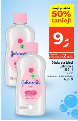 Oliwka dla dzieci Johnson's promocja w Dealz