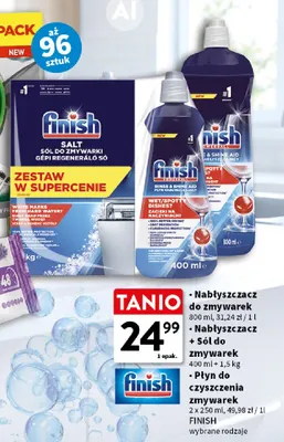 Płyn do czyszczenia zmywarek 2-pak Finish promocja w Intermarche