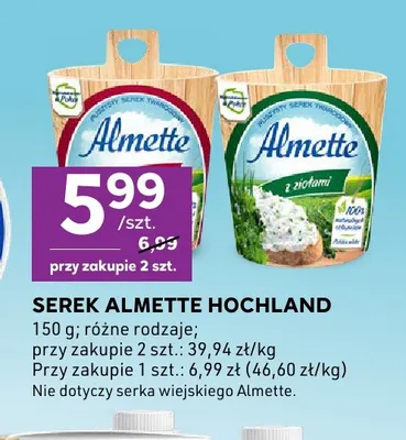 Serek Almette Hochland promocja w Stokrotka
