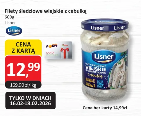 Filety śledziowe wiejskie z cebulką promocja w Market Point