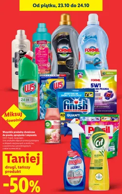 Produkty chemiczne do prania sprzątania i zmywania promocja w Lidl
