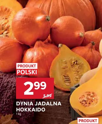 Dynia jadalna Hokkaido promocja w Stokrotka