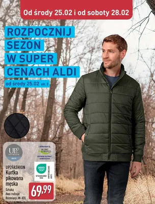 Kurtka pikowana, męska, 2 rodzaje promocja w Aldi