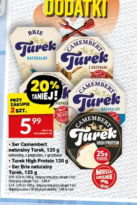 Ser Camembert naturalny Turek promocja w Twój Market