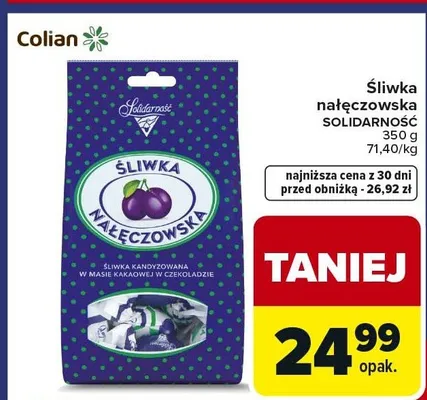 Śliwka nałęczowska promocja w Carrefour