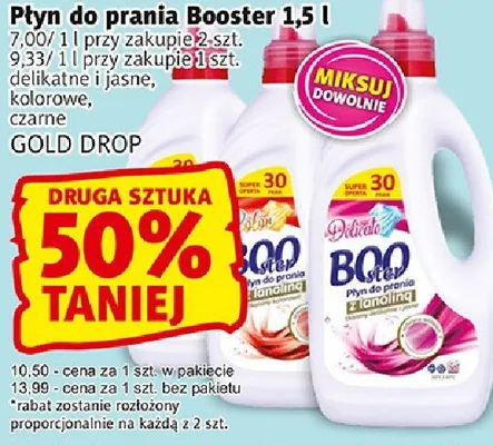 Plyn do prania Booster 1,5l promocja w Prim Market