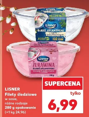 Filety śledziowe w sosie, różne rodzaje promocja w Kaufland