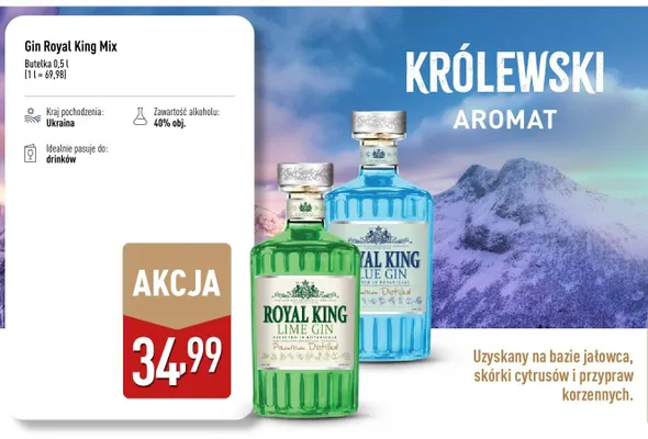Gin Royal King Mix promocja w Aldi