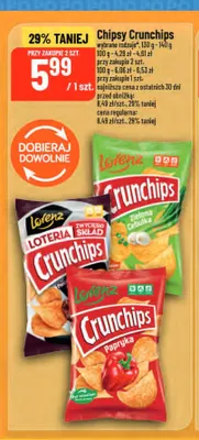 Chipsy Crunchips Zielona Cebulka promocja w POLOmarket