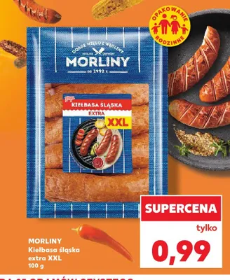 Kiełbasa śląska extra XXL Morliny promocja w Kaufland