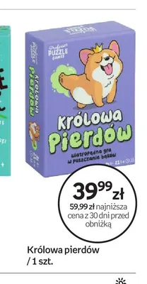 Gra planszowa Królowa Pierdów Professor Puzzle promocja w Empik