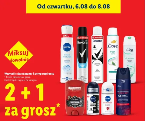 Dezodorant Nivea Dry Comfort roll-on promocja w Lidl