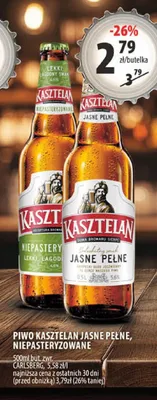 Piwo Kasztelan Jasne Pełne promocja w Arhelan