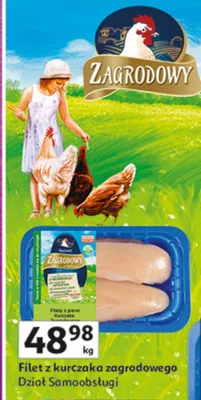 Filet z kurczaka zagrodowego Dział Samoobsługi promocja w Auchan