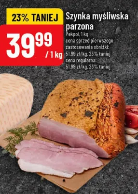 Szynka myśliwska parzona promocja w POLOmarket