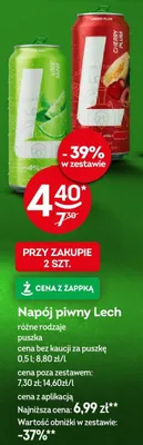 Napój piwny Lech różne rodzaje puszka promocja w Żabka