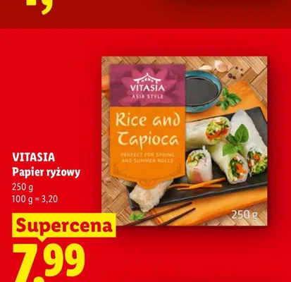 Papier ryżowy Vitasia promocja w Lidl