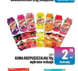Guma rozpuszczalna Fritt wybrane rodzaje promocja w Tomi Markt