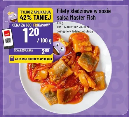 Filety śledziowe w sosie salsa Master Fish promocja w POLOmarket