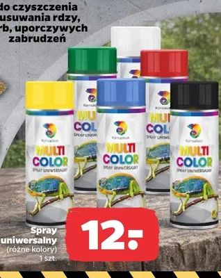 Spray uniwersalny różne kolory promocja w Netto