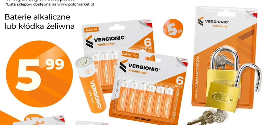 Baterie alkaliczne Aaa Vergionic promocja w POLOmarket