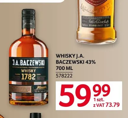 Whisky J.A. Baczewski promocja w Selgros