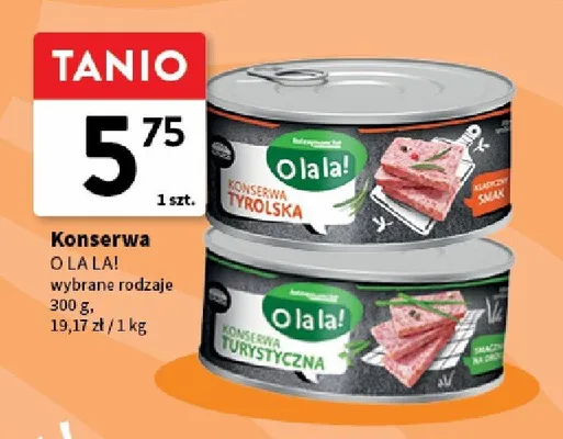 Konserwa Tyrolska O la la! promocja w Intermarche