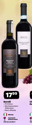 Wino czerwone Borelli Nero d'Avola promocja w Netto