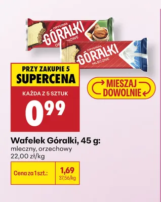 Wafelek Góralki mleczny promocja w Biedronka