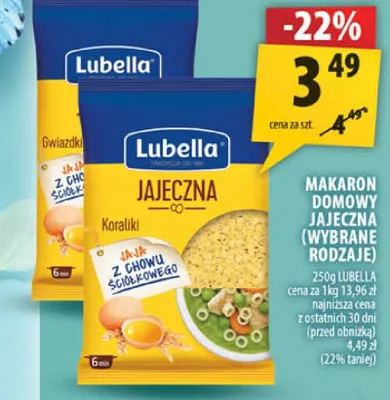 Makaron domowy jajeczna wstążka, kolanka promocja w Arhelan