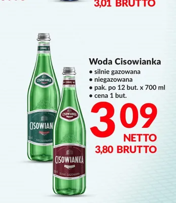 Woda niegazowana Cisowianka 12-pak 700 ml promocja w Makro