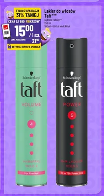 Lakier do włosów Taft Power Hold 5 promocja w POLOmarket