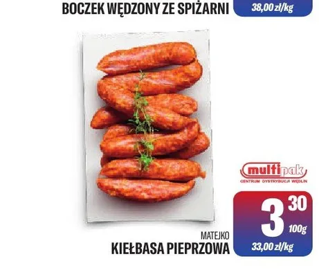 Kiełbasa pieprzowa Matejko promocja w Tomi Markt