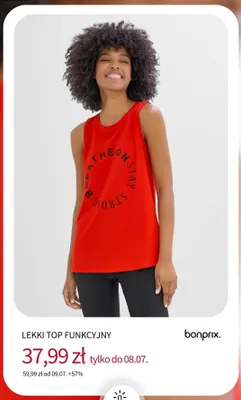 Lekki top funkcjonalny Bonprix promocja w bonprix